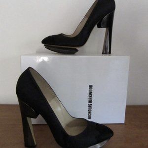SZ40 Nicholas Kirkwood Raso Nero platform 5.5"pump